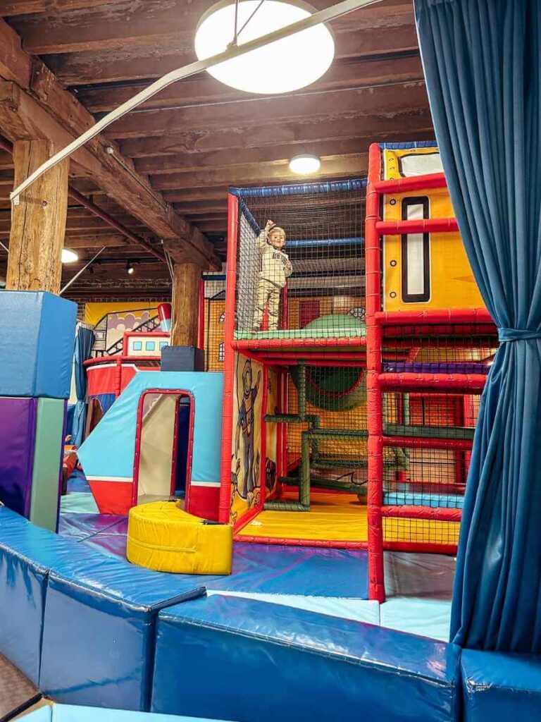 Soft play zone for young children at the Museum of London Docklands Mudlarks Family Gallery