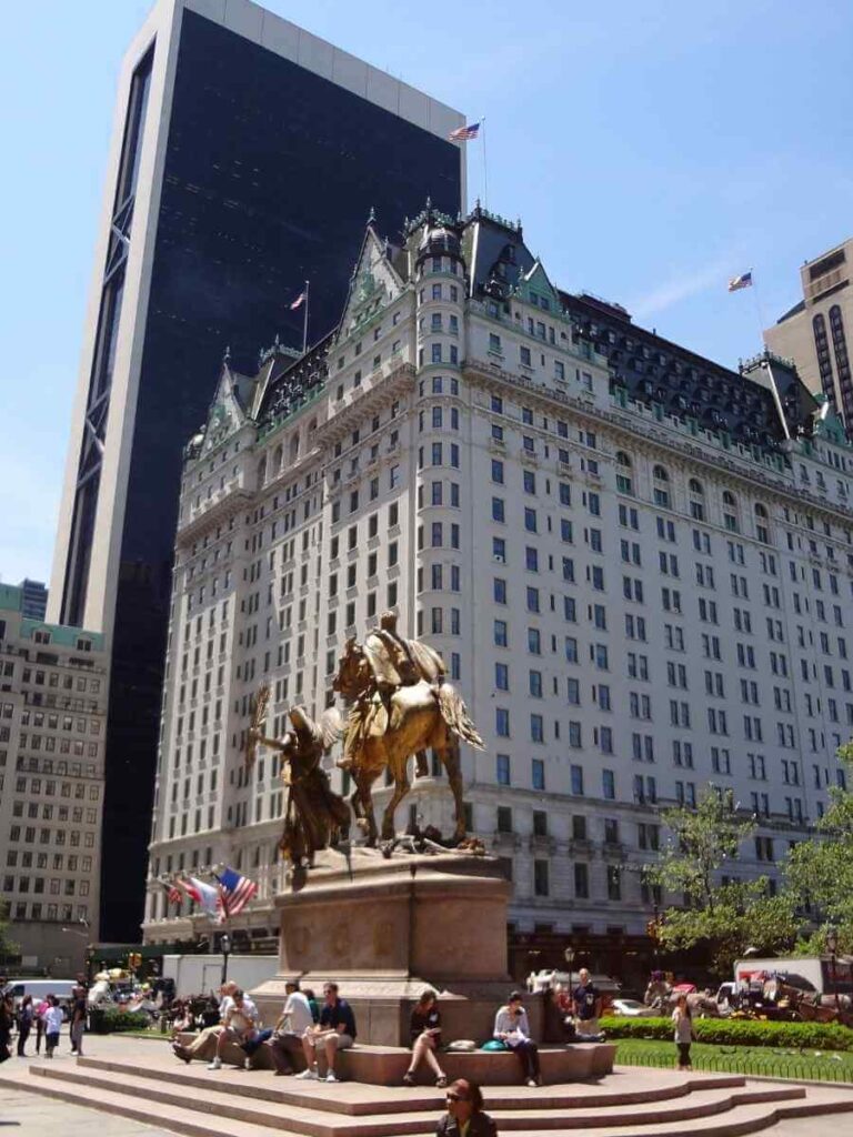 Exterior of the iconic Plaza Hotel in New York City, featured in Gossip Girl scenes