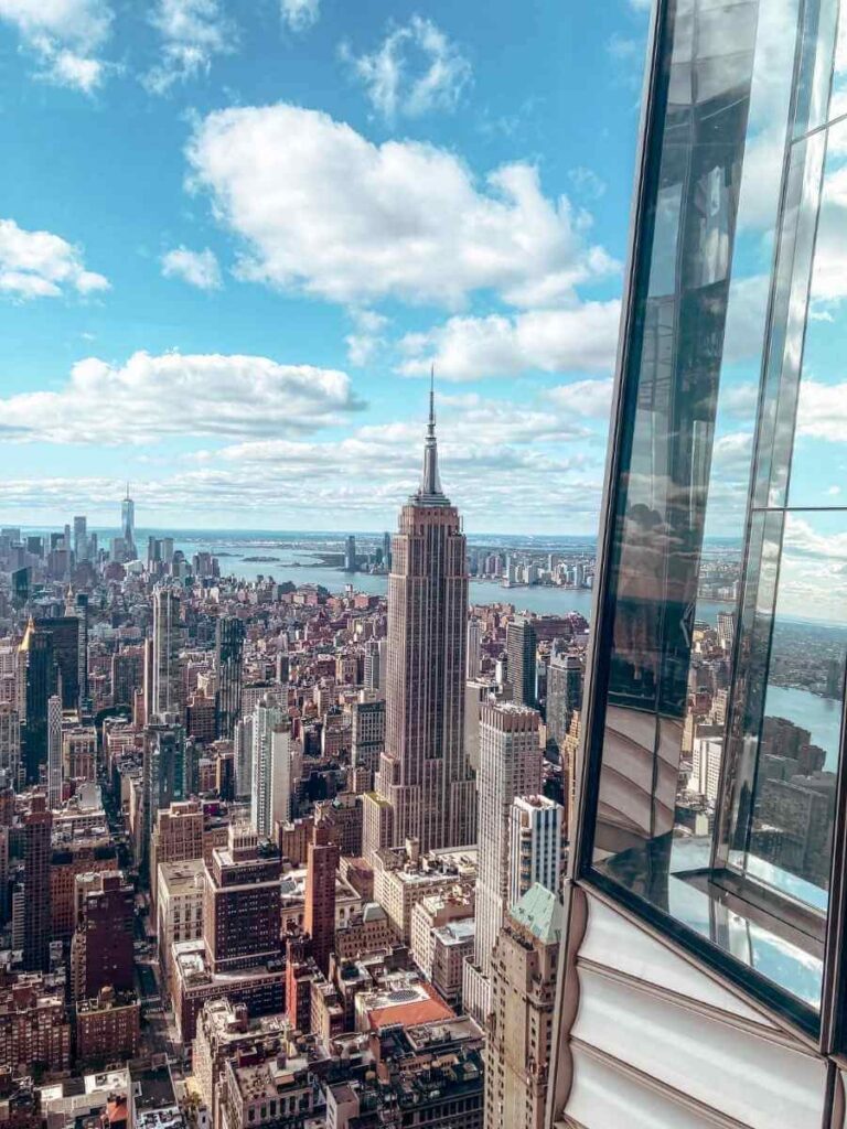 Spectacular skyline view from the Summit One Vanderbilt observation deck