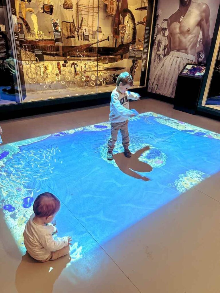 Interactive art installation in the World Gallery – part of what makes the Horniman good for kids