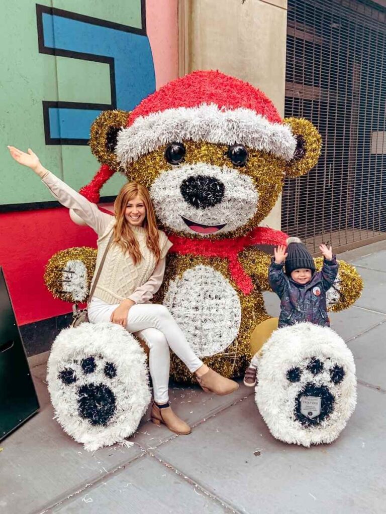 Teddy Bear display on Fifth Avenue in New York City, a must-see during Christmas in NYC.
