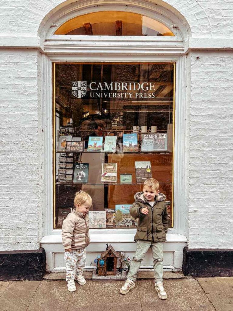 hildren on the Dinky Doors trail – a unique and imaginative Cambridge activity for families.