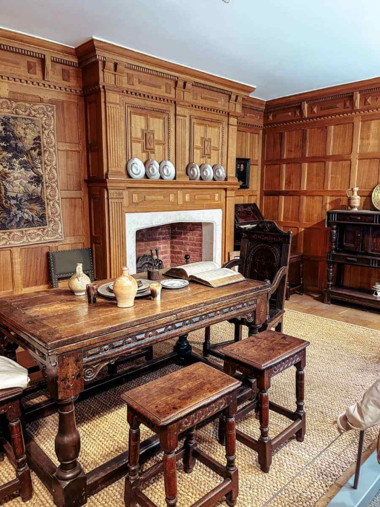 Recreated historic room display showing how homes looked in the past at the Museum of the Home