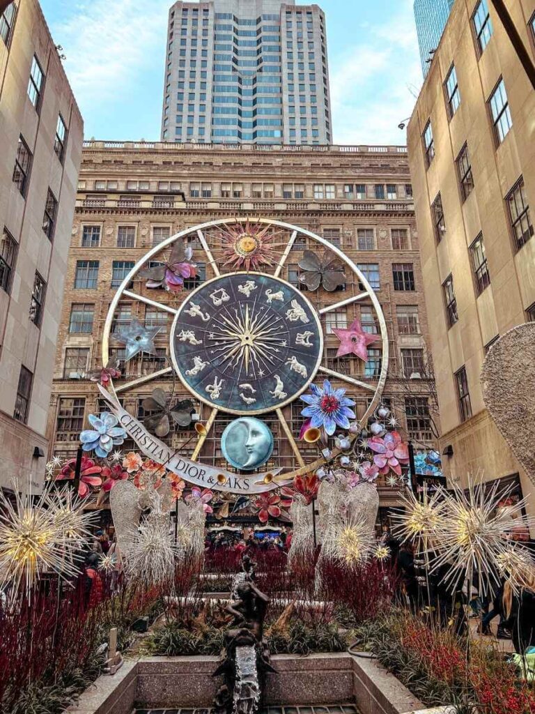 Saks Fifth Avenue’s dazzling holiday window display in New York City, a family favourite at Christmas.