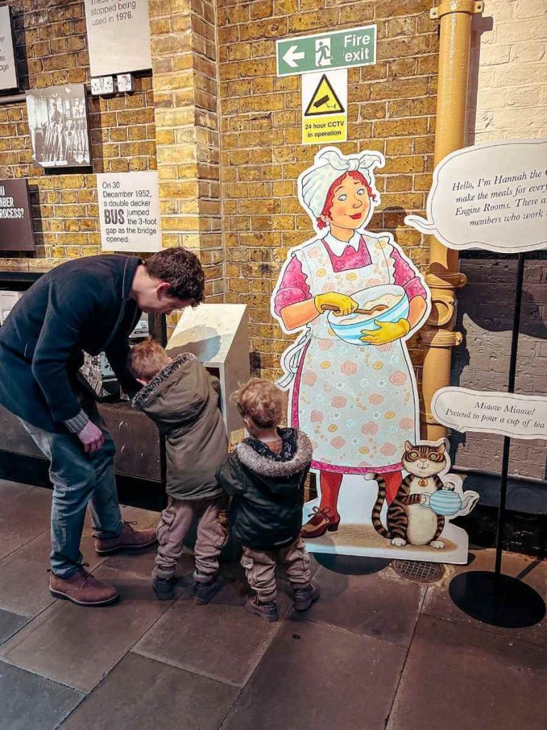 Children stamping their activity sheet on the Cat Trail