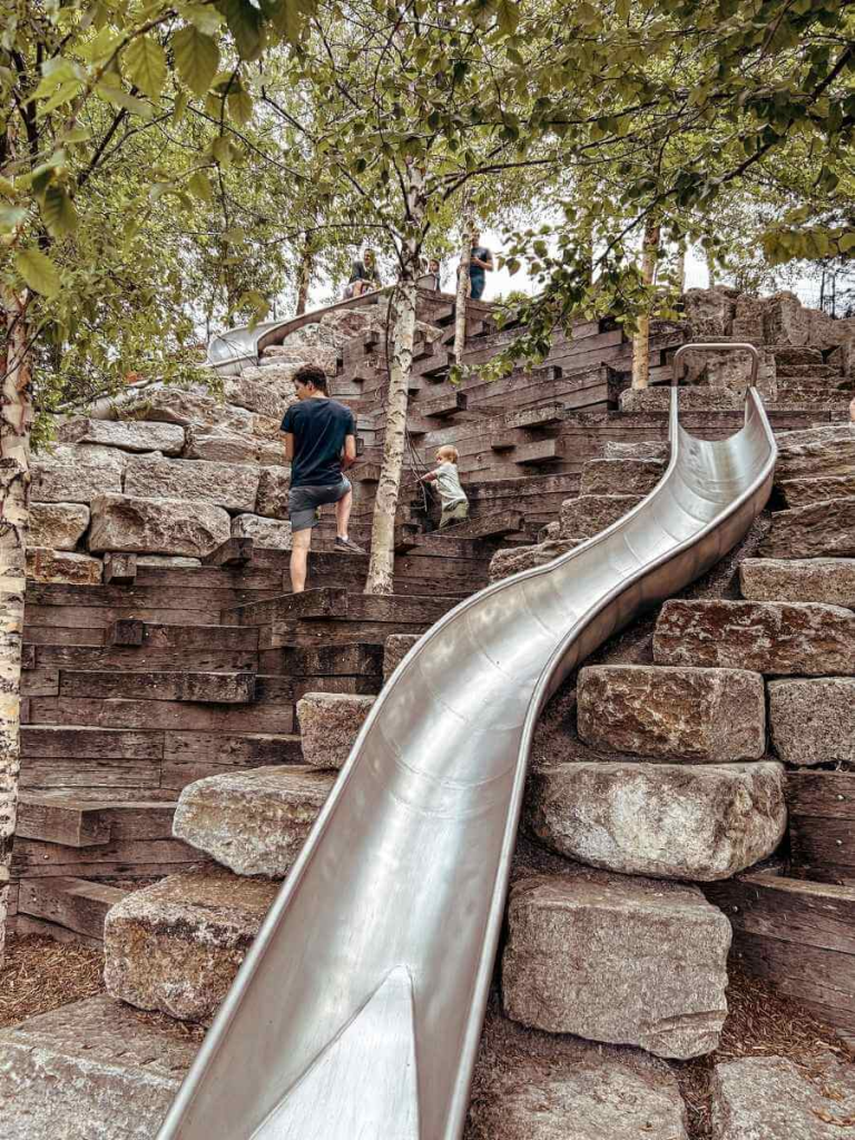 Slide Hill on Governors Island – one of the most fun and unique things to do with kids in NYC.