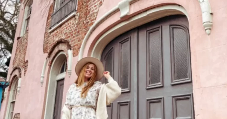 Pink buildings in New Orleans