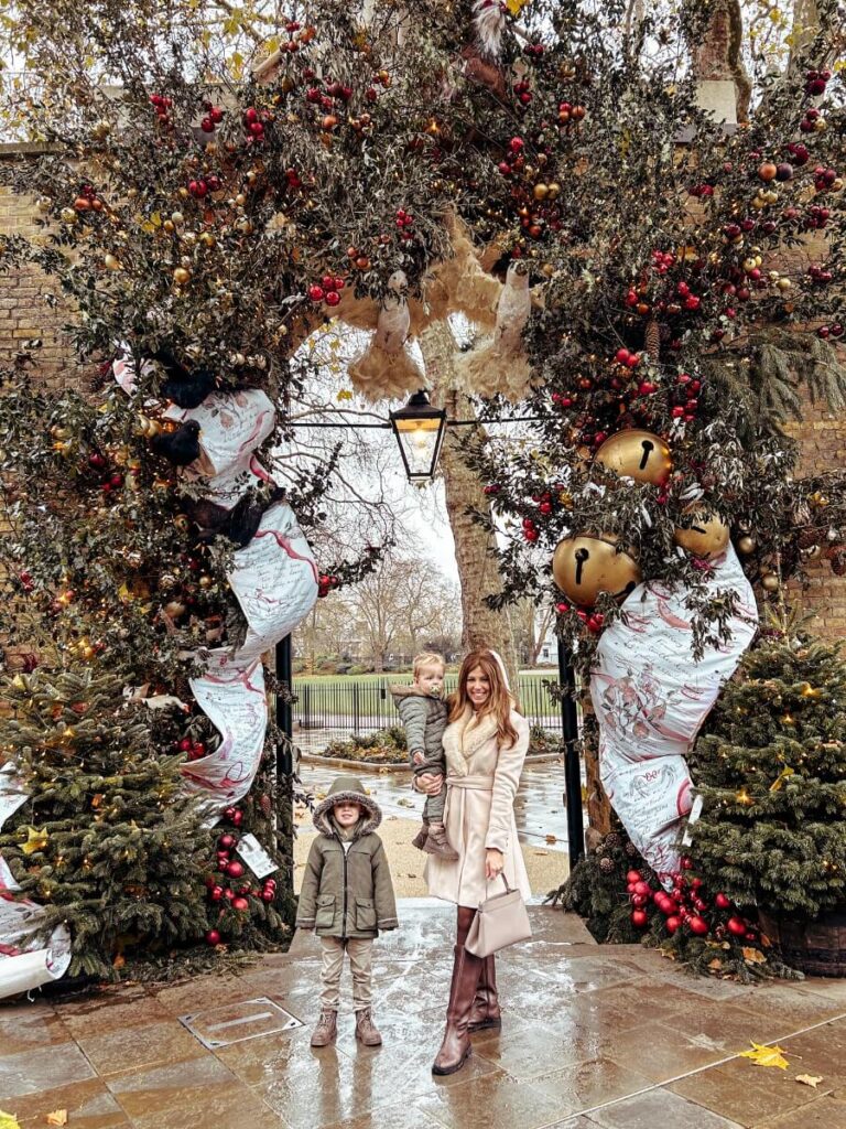 The Christmas decorations in Duke of York Square Chelsea