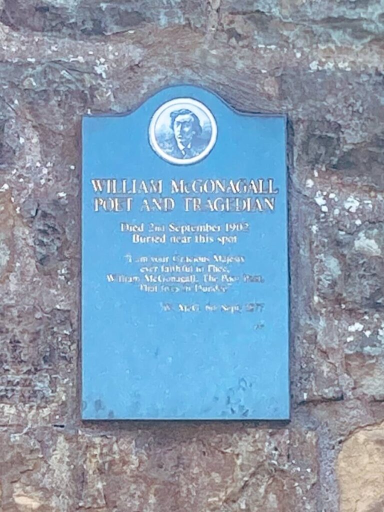 Inspiration for the name McGonagall in Greyfriar’s Kirkyard 