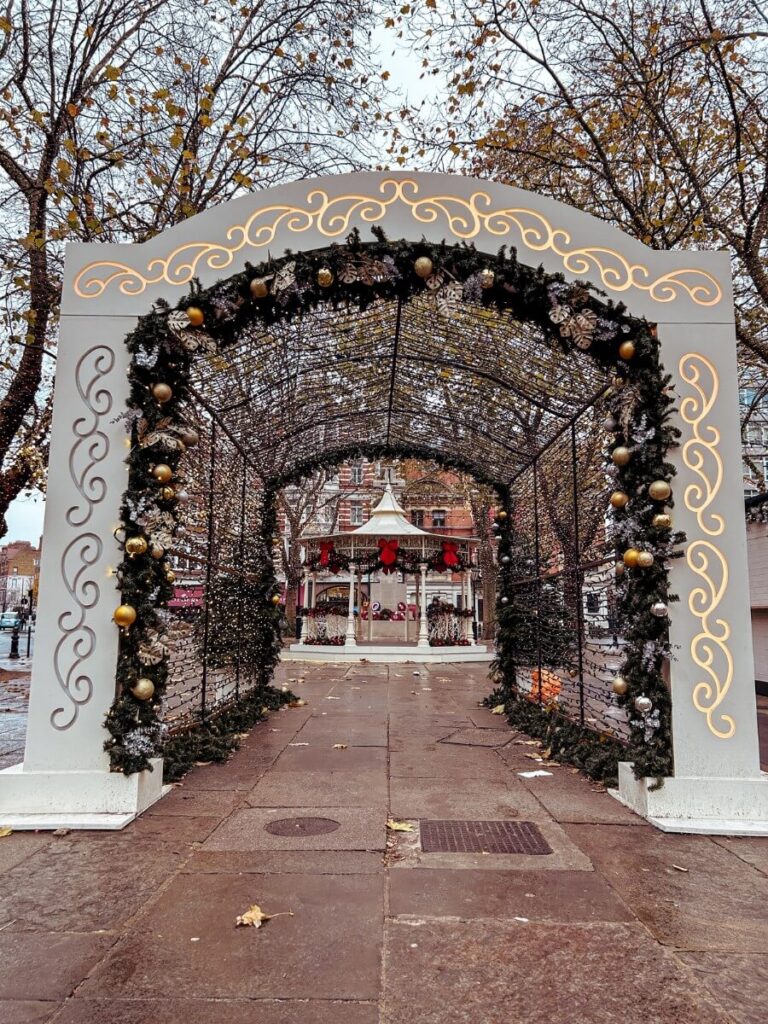 Slone Square with some London Christmas decorations you wont want to miss.  