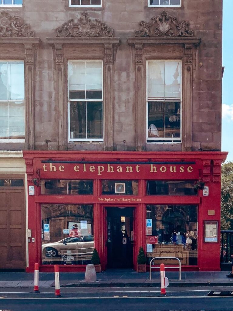 Exterior of The Elephant House, the cafe in Edinburgh were JK Rowling wrote the early Harry Potter books.