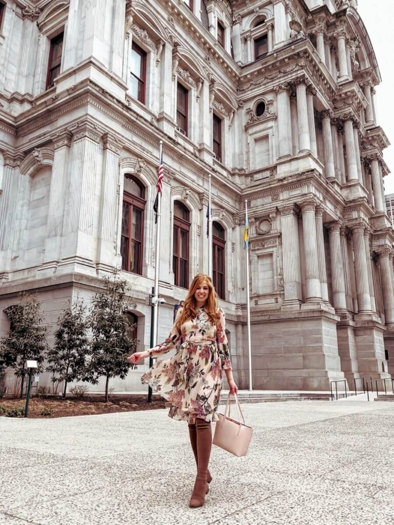 Philadelphia City Hall, the most beautiful building and a must see when on a Philadelphia one day itinerary. 