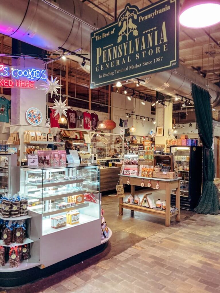 Inside Reading Terminal Market, a perfect place for lunch on a one day in Philadelphia itinerary.