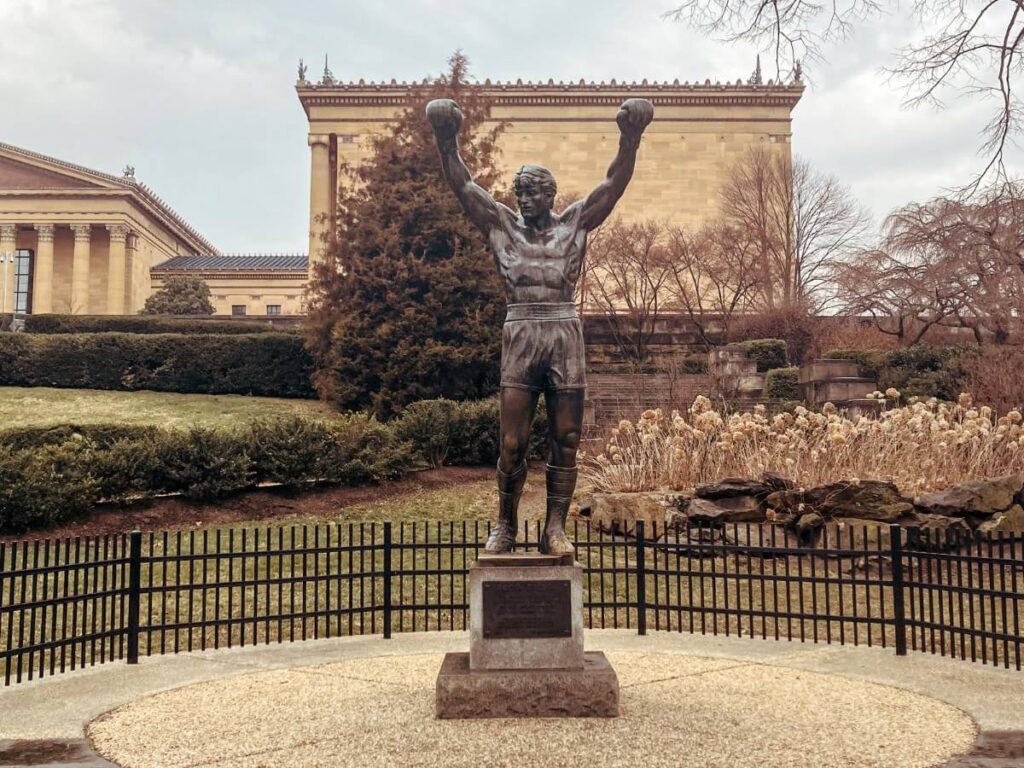 The Rocky Balboa Statue in Philadelphia. 