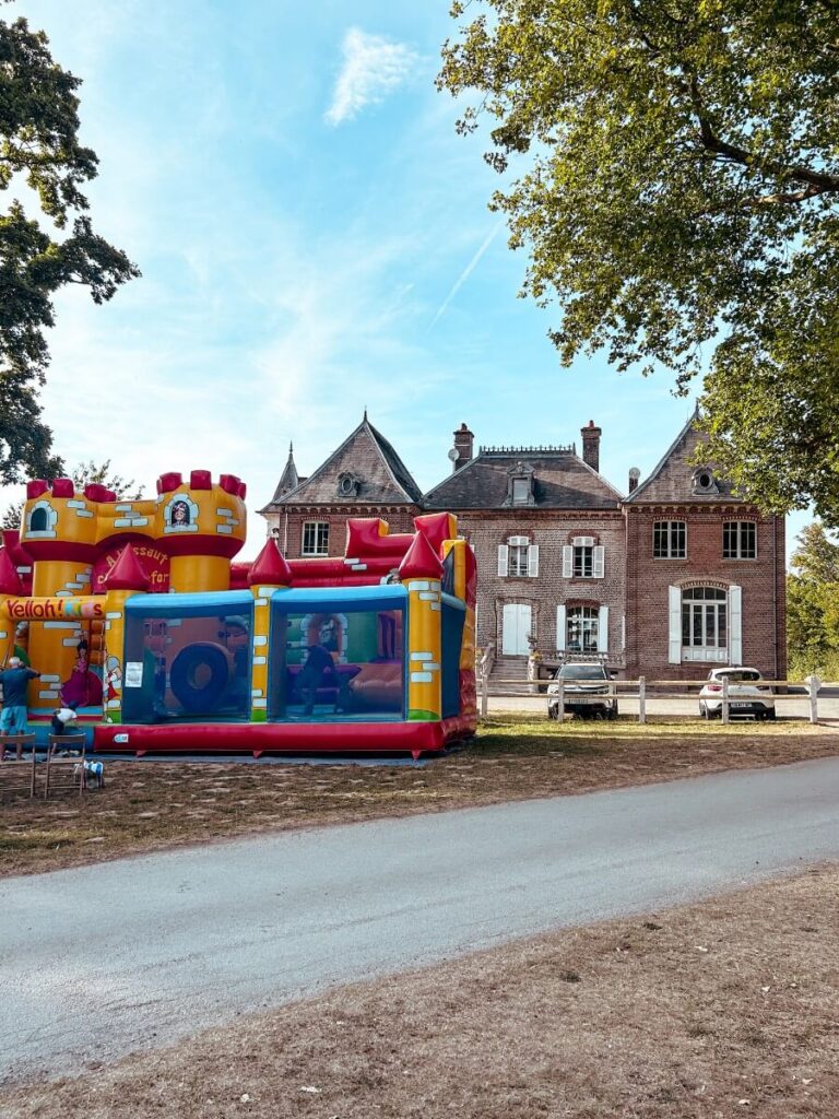 The huge bouncy castle kept our children happy for a long time! 