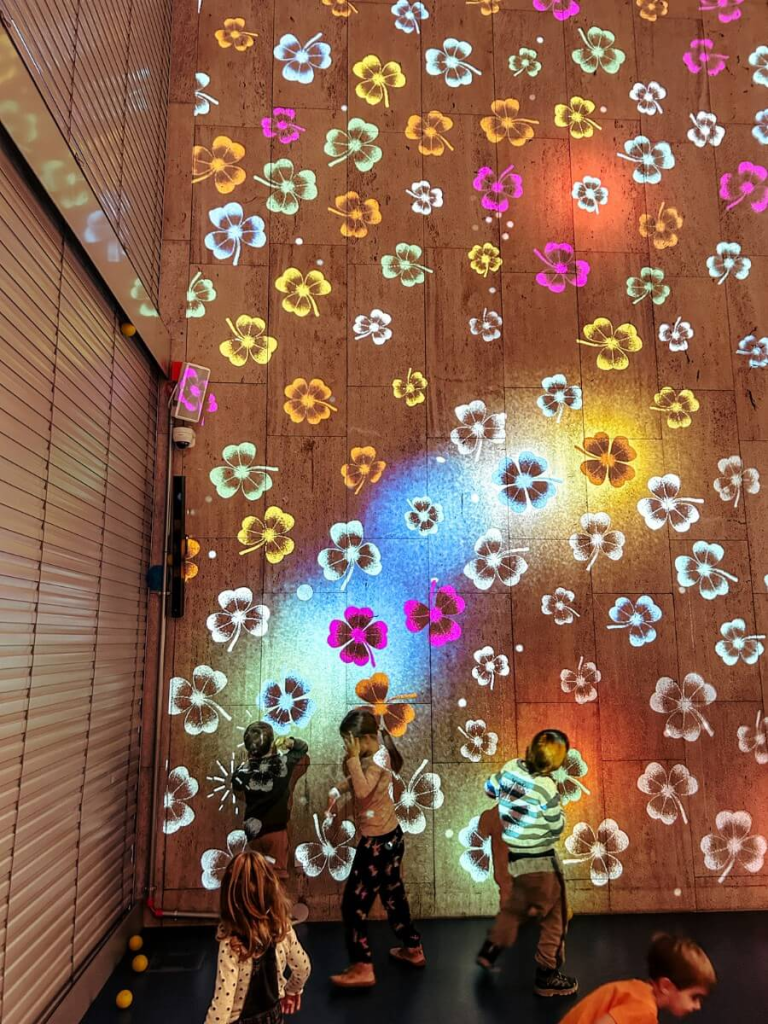 A fun interactive wall in the Children's Museum in Prague's National Museum.