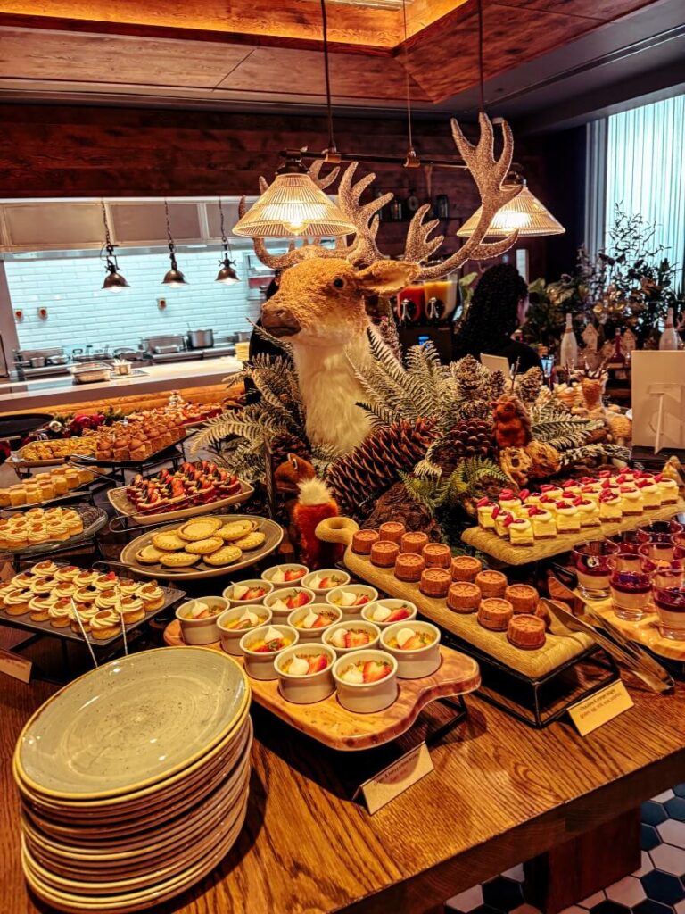 OXBO Bankside brunch unlimited desert buffet.