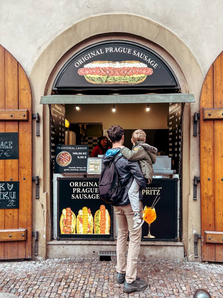 Trying a traditional Prague Sausage is a must do during your trip to Pargue.