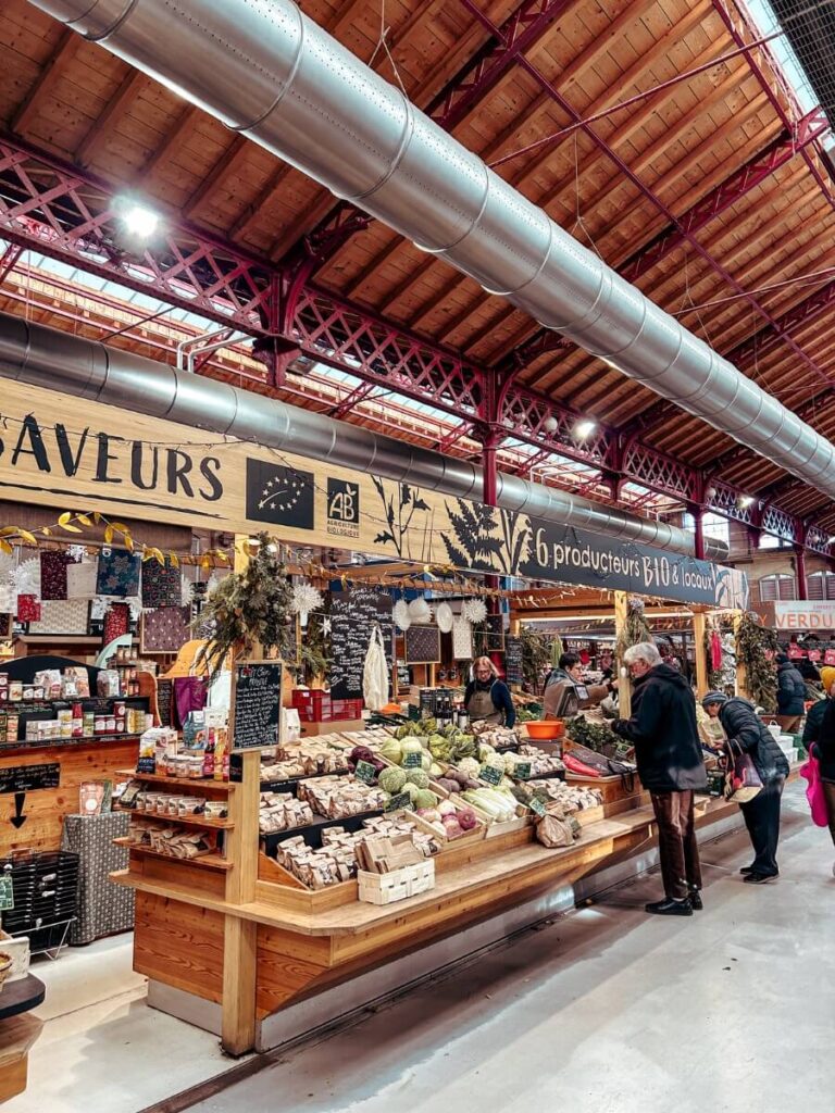 Marché Couvert - the indoor market selling local produce