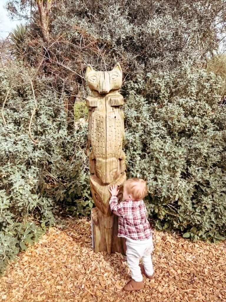 Toddler playing in the Princess Diana Memorial Playground 