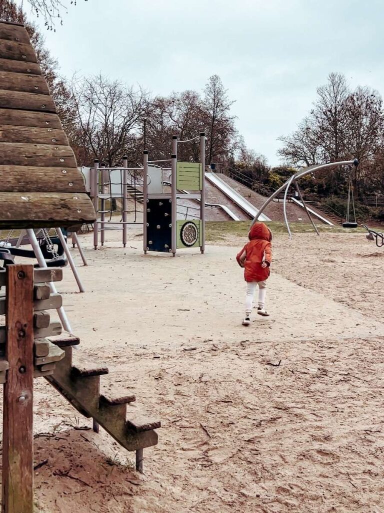 Victoria Park in London has a huge playground perfect for children of all ages.