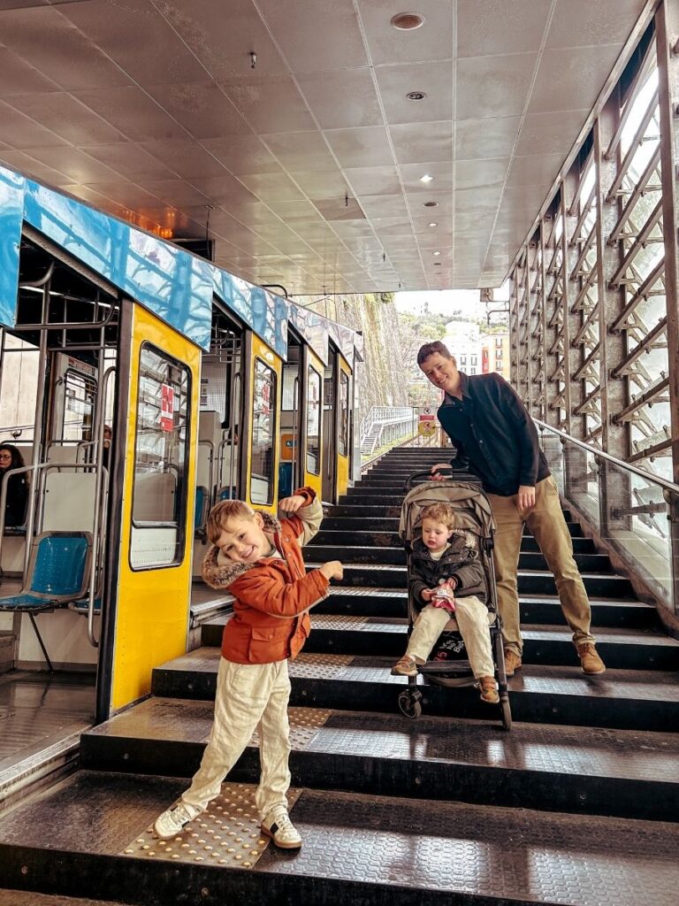 Riding the Funicular Train was one of the highlights from our trip to Naples with kids.