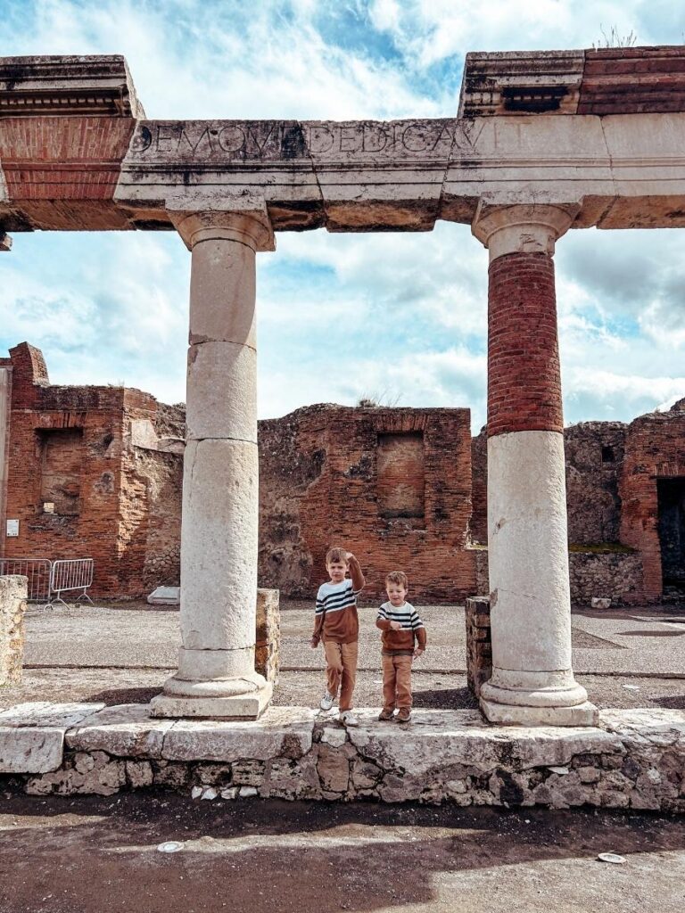 A fun day at Pompeii as a family. 