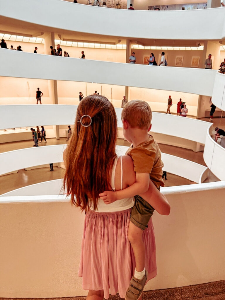 The Guggenheim Museum New York with kids.