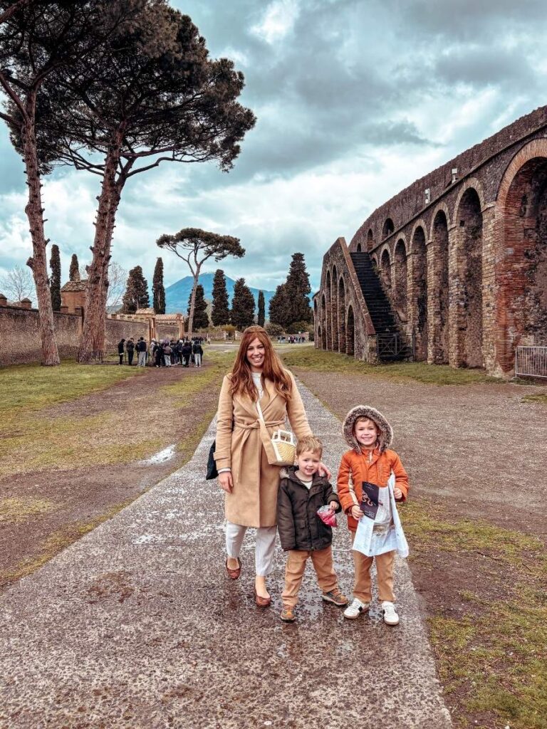 Mum in the City visiting Pompeii with Kids.