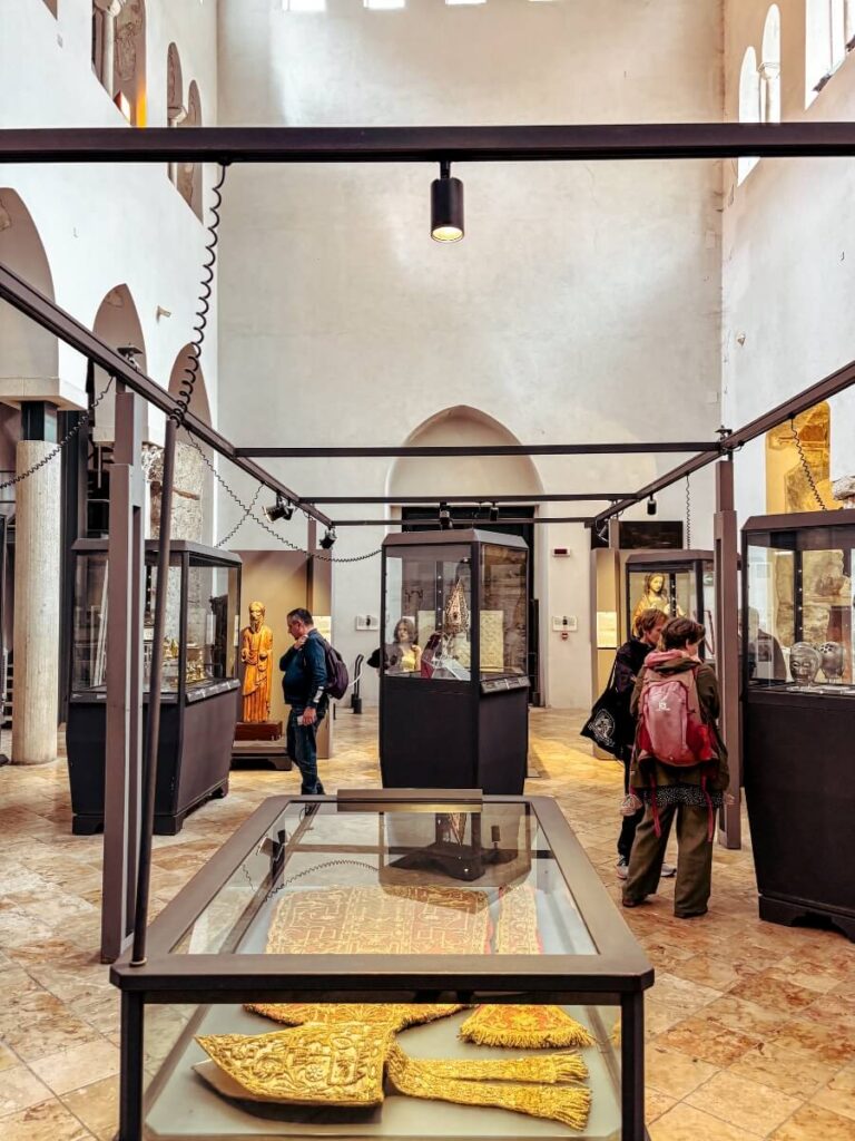 The small museum inside Inside Cathedral of St Andrew Apostle Amalfi.