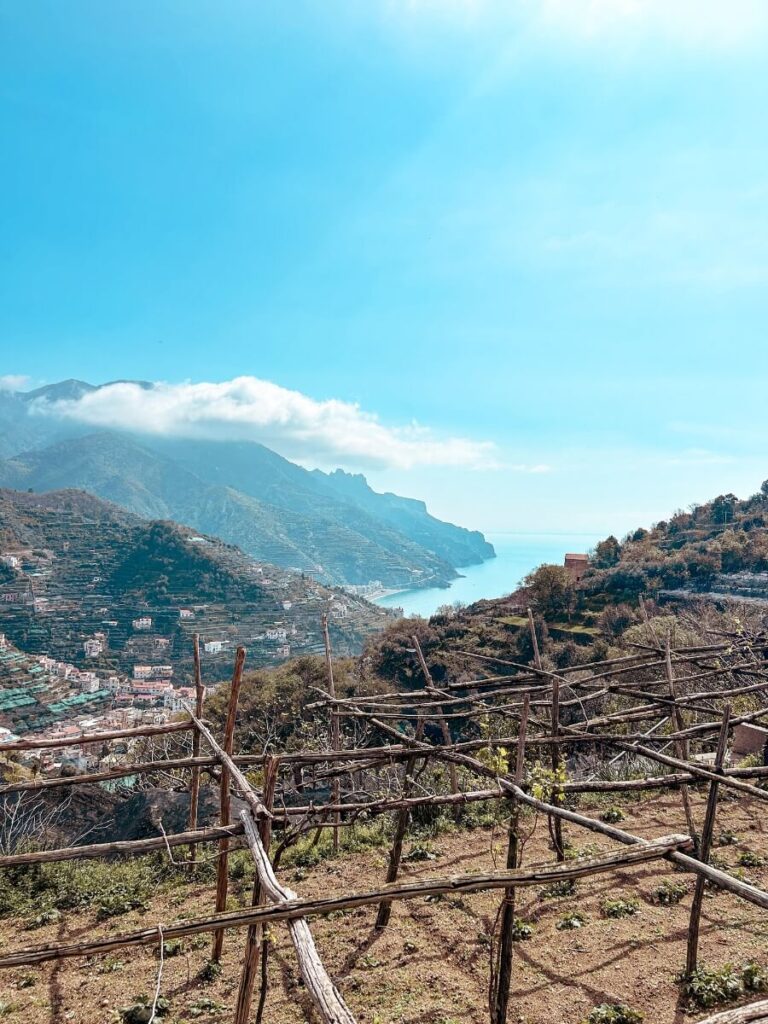 Stunning views from the Path of the Lemons, a walk on the Amalfi Coast between Maiori and Minori. 