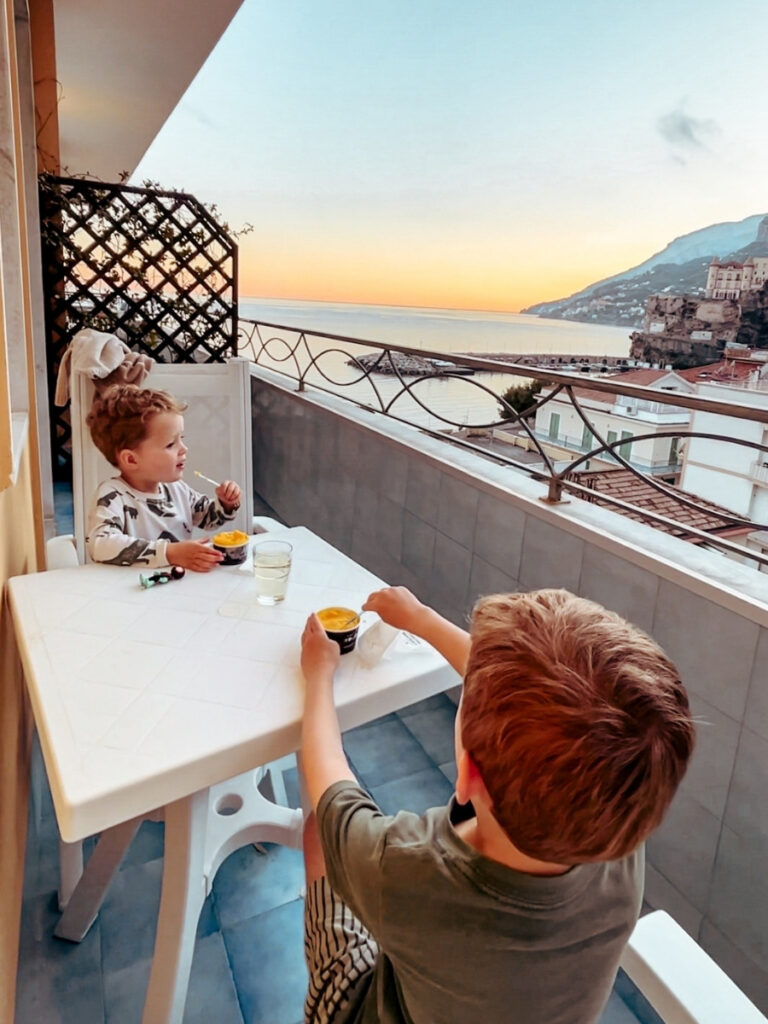 The incredible view from Residence Hotel Panoramic Maiori.
