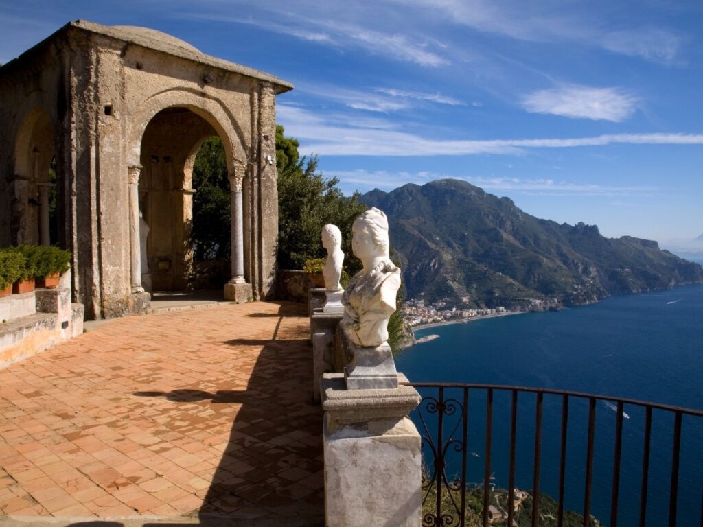 Visiting Villa Cimbrone's infinity terrace is one of the best things to do in Ravello