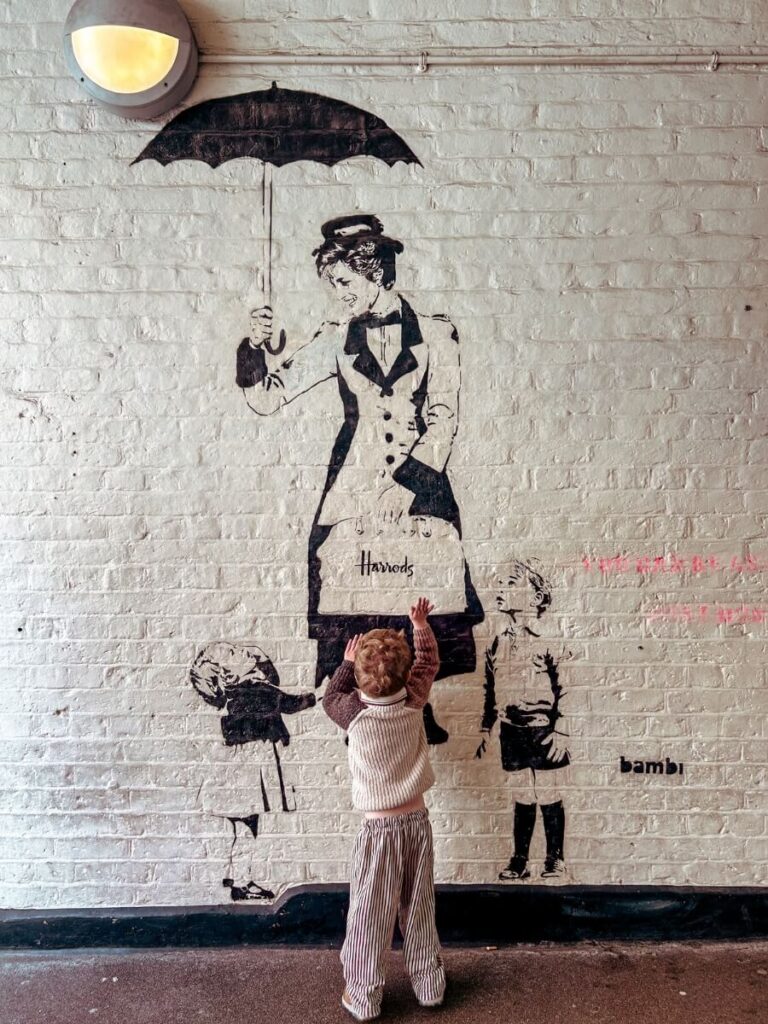 The Princess Diana Banksy Mural in Covent Garden is a fun stop if you're in Covent Garden. 