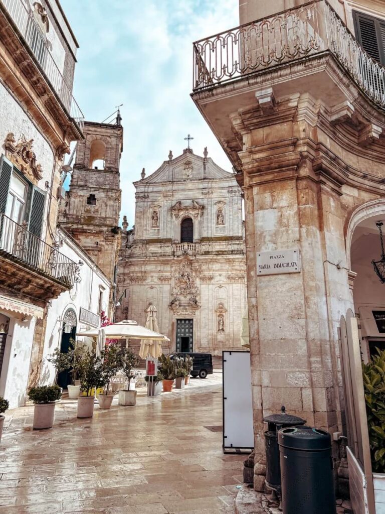 View of Basilica di San Martino, a must see when you visit Martina Franca.