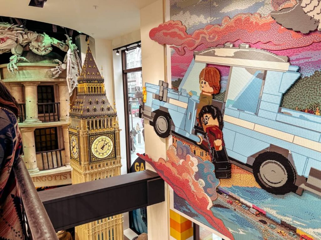 Cool displays in the LEGO sore in London's Leicester Square. A top thing to do with kids!