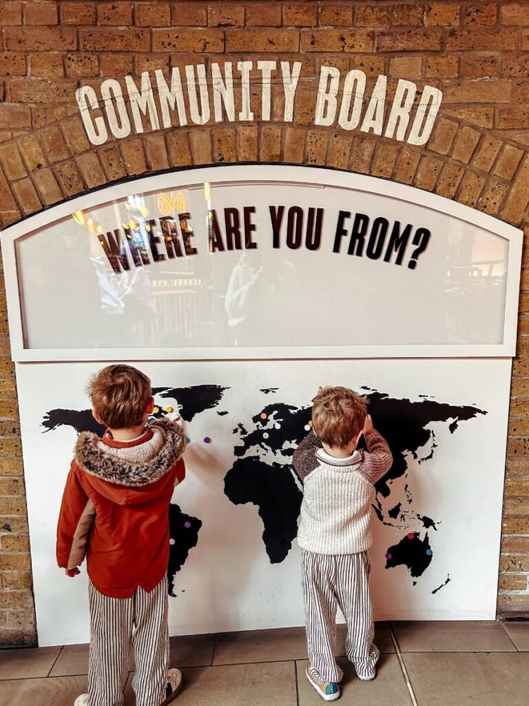 A magnetic board in Seven Dials Market that my kids absolutely loved. 