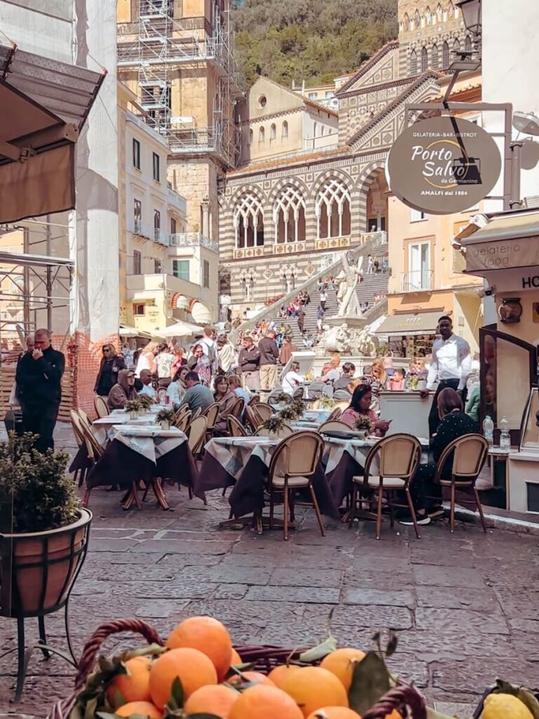 The Piazza Duomo in the heart of the town.