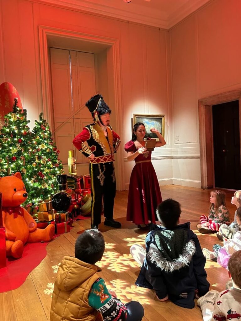 The storytellig experience before meeting Santa at Santa at the Queen's House, Greenwich London